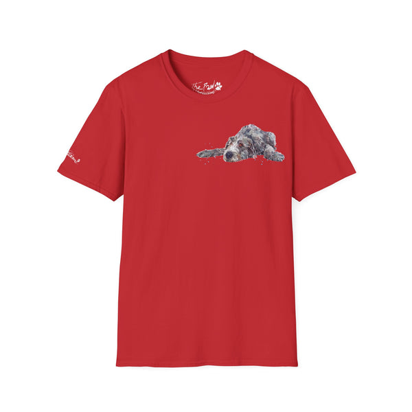 Irish Wolfhound II Watercolour by Edswatercolours Unisex Softstyle T-Shirt