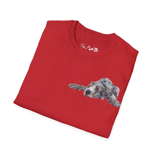 Irish Wolfhound II Watercolour by Edswatercolours Unisex Softstyle T-Shirt