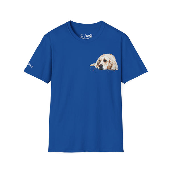 Golden Retriever Watercolour by Edswatercolours Unisex Softstyle T-Shirt