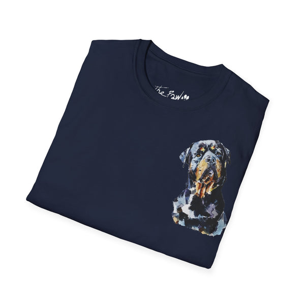 Rottweiler by Edswatercolours Unisex Softstyle T-Shirt