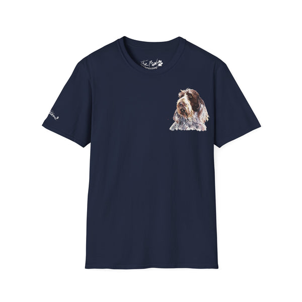 Spinone Italiano II Watercolour by Edswatercolours Unisex Softstyle T-Shirt