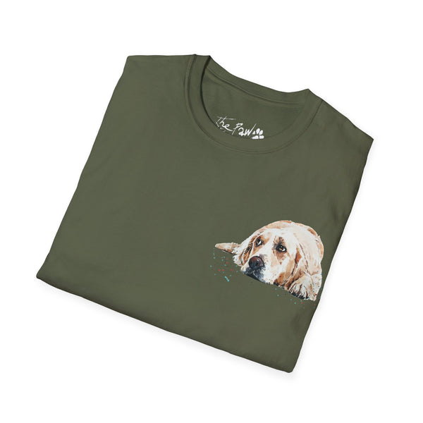 Golden Retriever Watercolour by Edswatercolours Unisex Softstyle T-Shirt