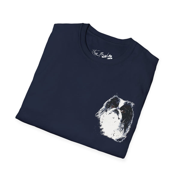 Japanese Chin Watercolour by Edswatercolours Unisex Softstyle T-Shirt.Japanese Chin T shirt,Japanese Chin Tee