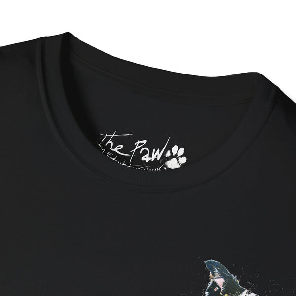 Border Collie Watercolour by Edswatercolours Unisex Softstyle T-Shirt