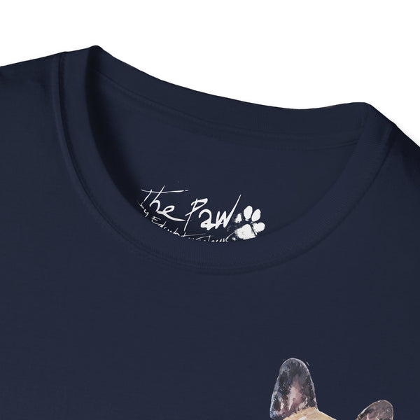 Fawn French Bulldog Watercolour by Edswatercolours Unisex Softstyle T-Shirt