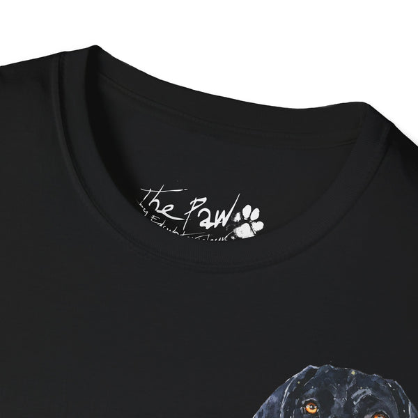 Black face German Shorthaired Pointer  Watercolour by Edswatercolours Unisex Softstyle T-Shirt.GSP T Shirt,GSP Tee