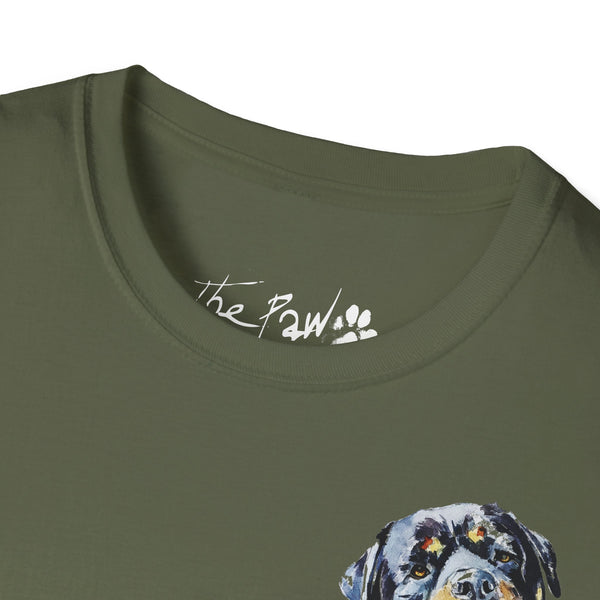 Rottweiler by Edswatercolours Unisex Softstyle T-Shirt