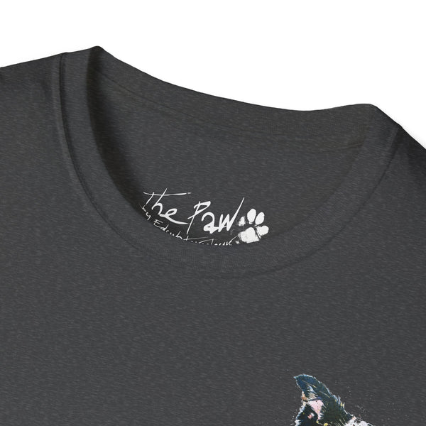 Border Collie Watercolour by Edswatercolours Unisex Softstyle T-Shirt