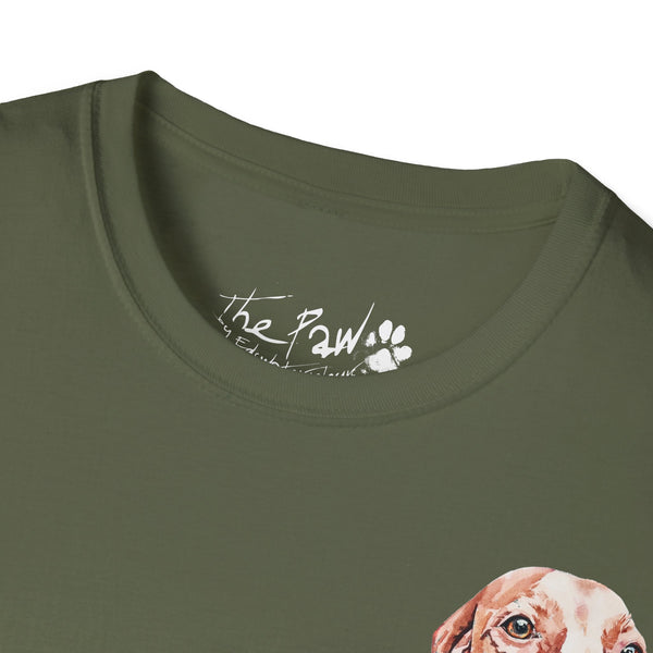 Vizsla Majestic Rustic by Edswatercolours Unisex Softstyle T-Shirt