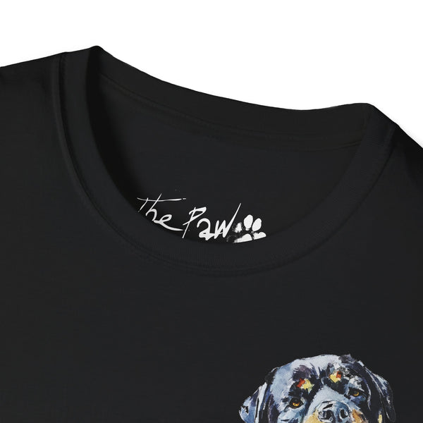 Rottweiler by Edswatercolours Unisex Softstyle T-Shirt