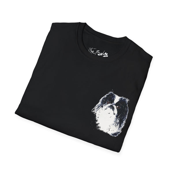 Japanese Chin Watercolour by Edswatercolours Unisex Softstyle T-Shirt.Japanese Chin T shirt,Japanese Chin Tee