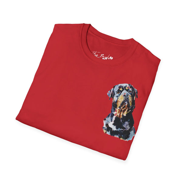 Rottweiler by Edswatercolours Unisex Softstyle T-Shirt