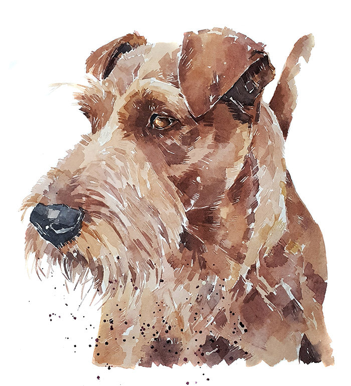 Irish Terrier | Original Watercolour | Dog & Animal Lover Gift | Edswatercolours
