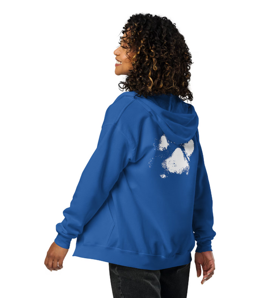 Dog Walking Hoodie - Unisex Heavy Blend Zip Hoodie | Gildan 18600.