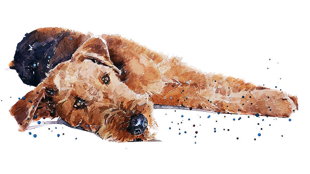 Airedale Terrier | Original Watercolour | Dog Lover Gift | Edswatercolours