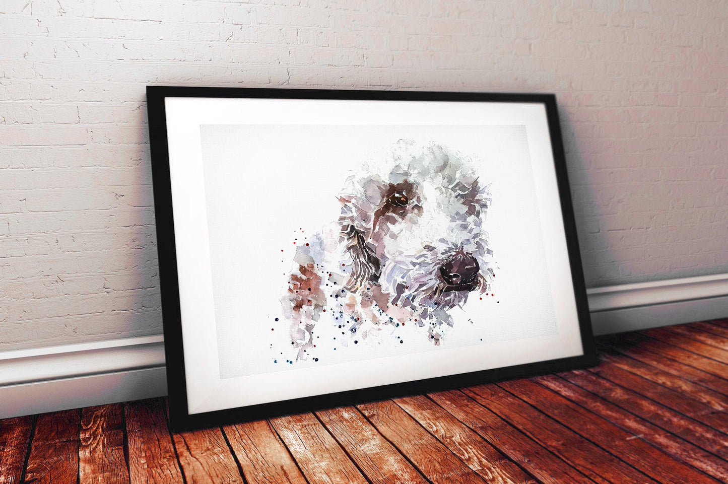 Bedlington Terrier | Dog Art Print | Edswatercolours