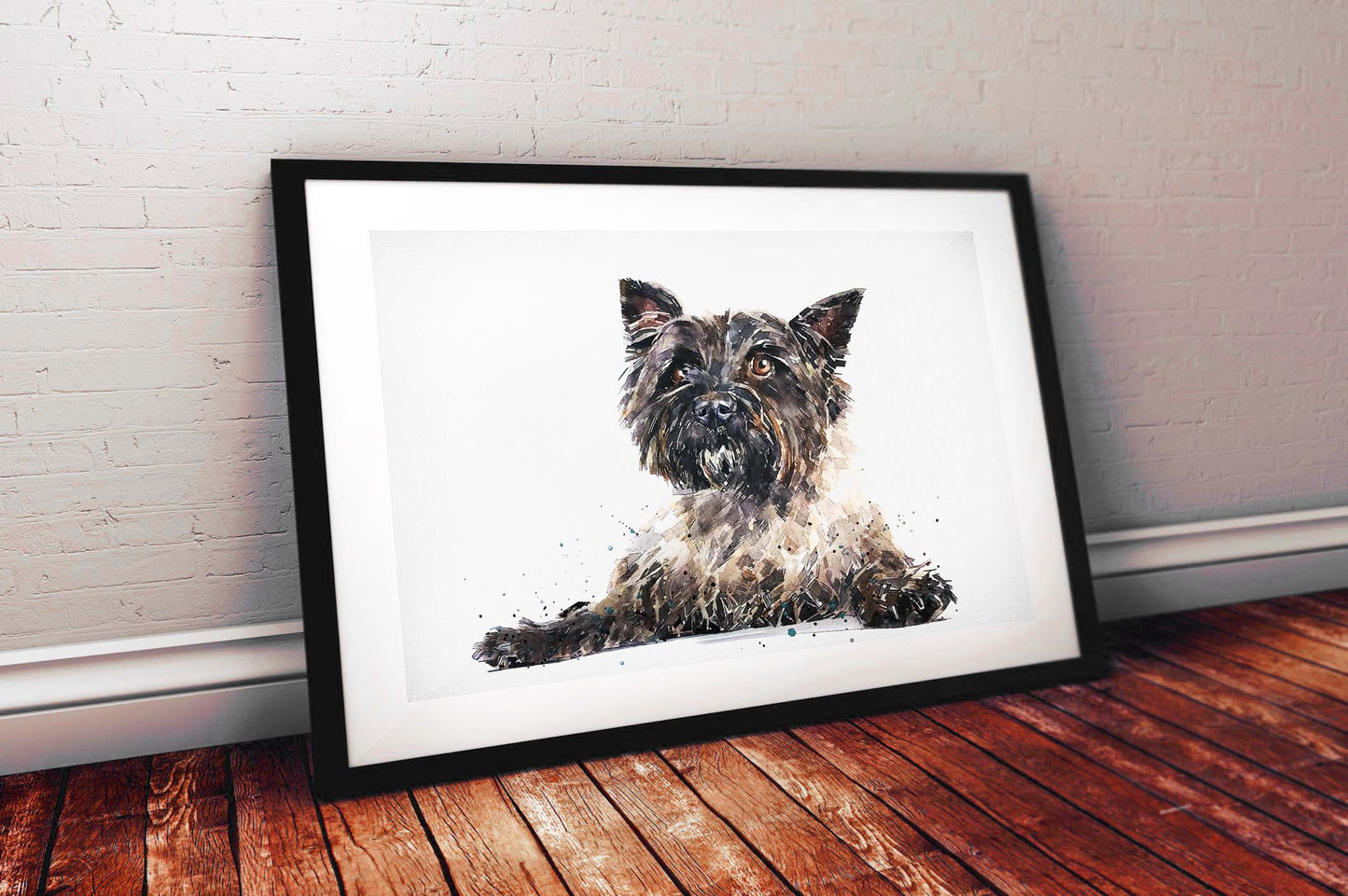 Cairn Terrier Reclined | Dog Art Print | Edswatercolours