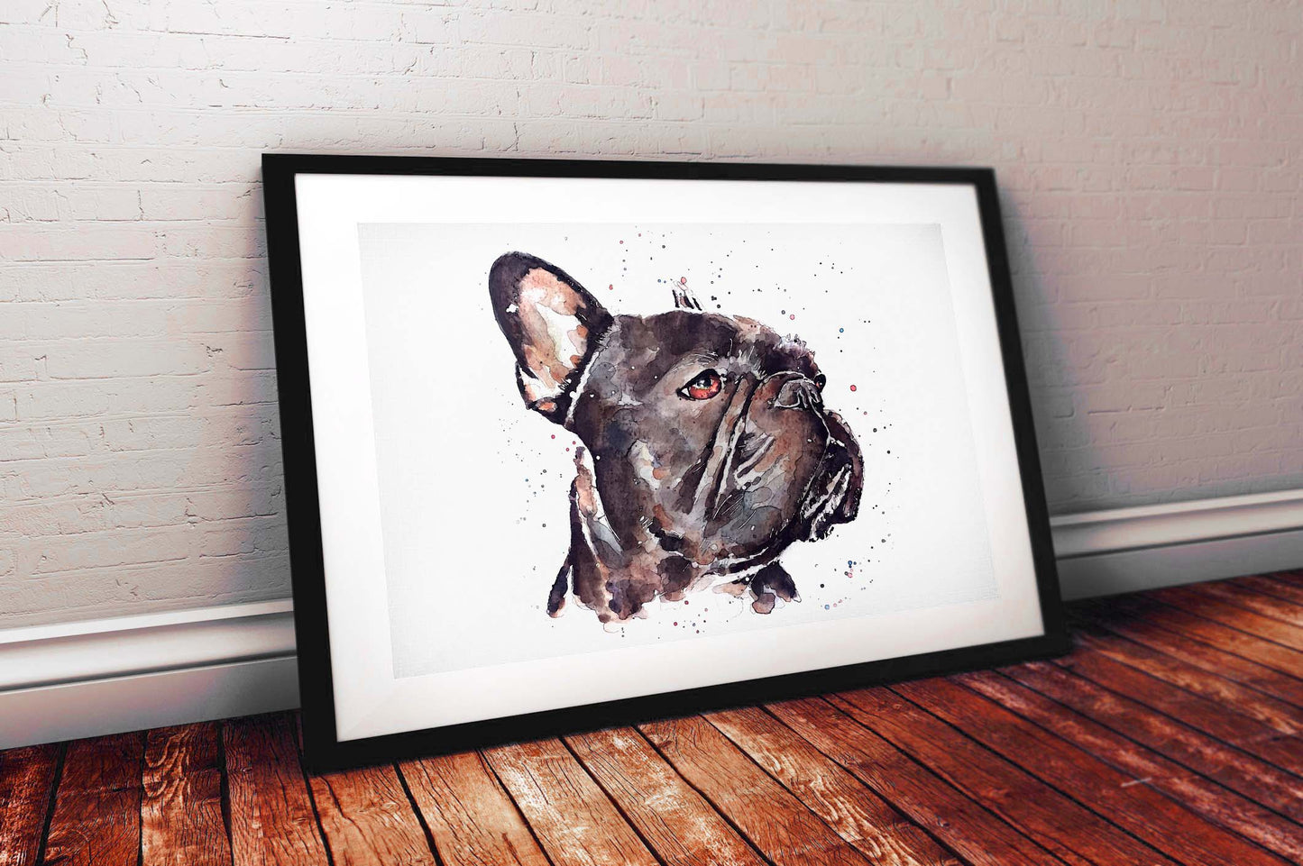 French Bulldog Lost in Thought | Dog Art Print | Edswatercolours