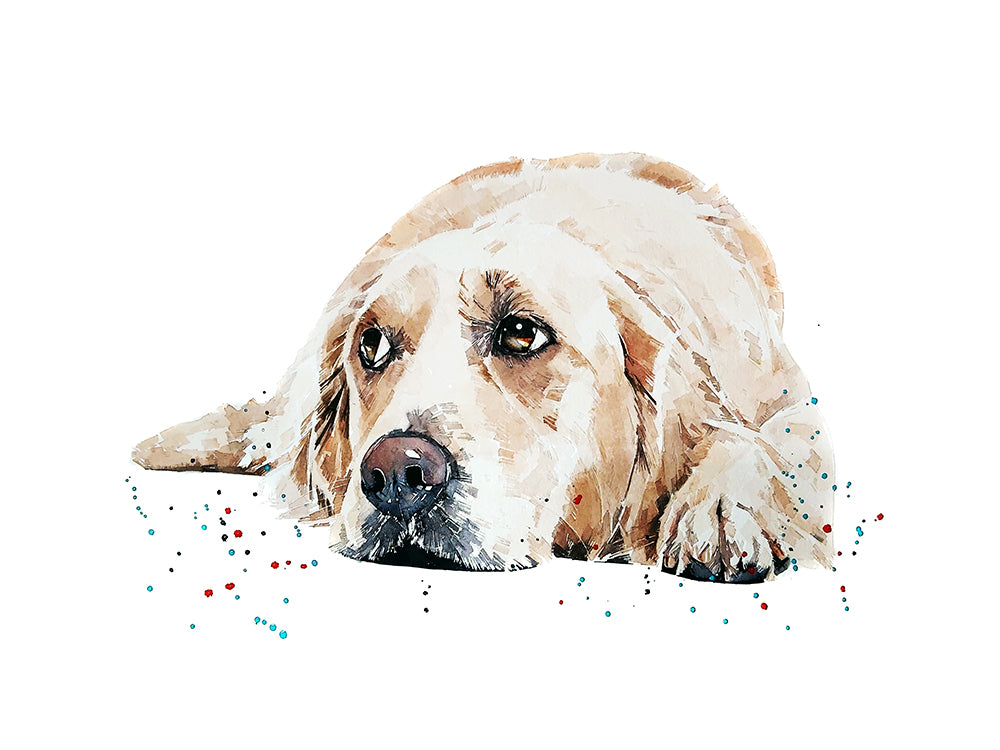 Golden Retriever | Original Watercolour | Dog Lover Gift | Edswatercolours