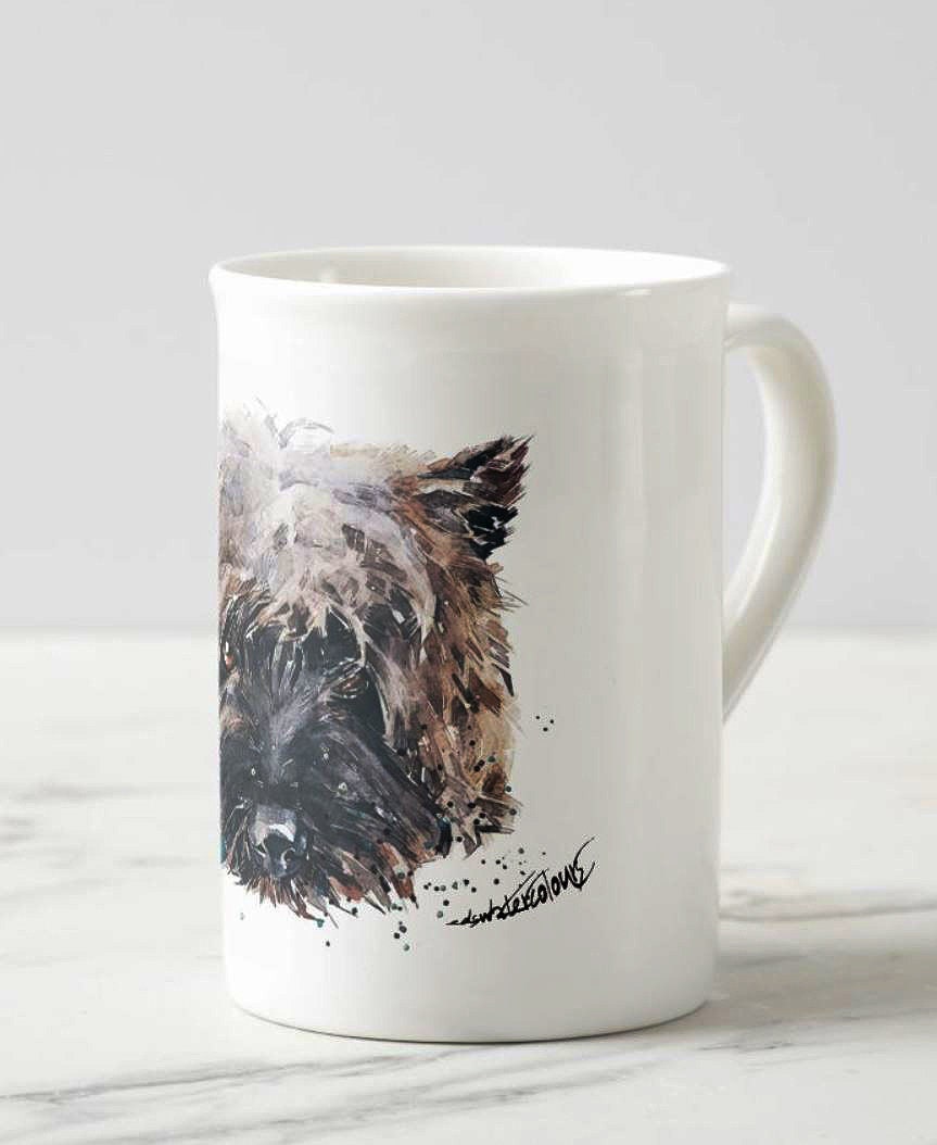 Cairn Terrier II Windsor Fine Bone China Mug 10oz | Dog Lover Gift | Edswatercolours