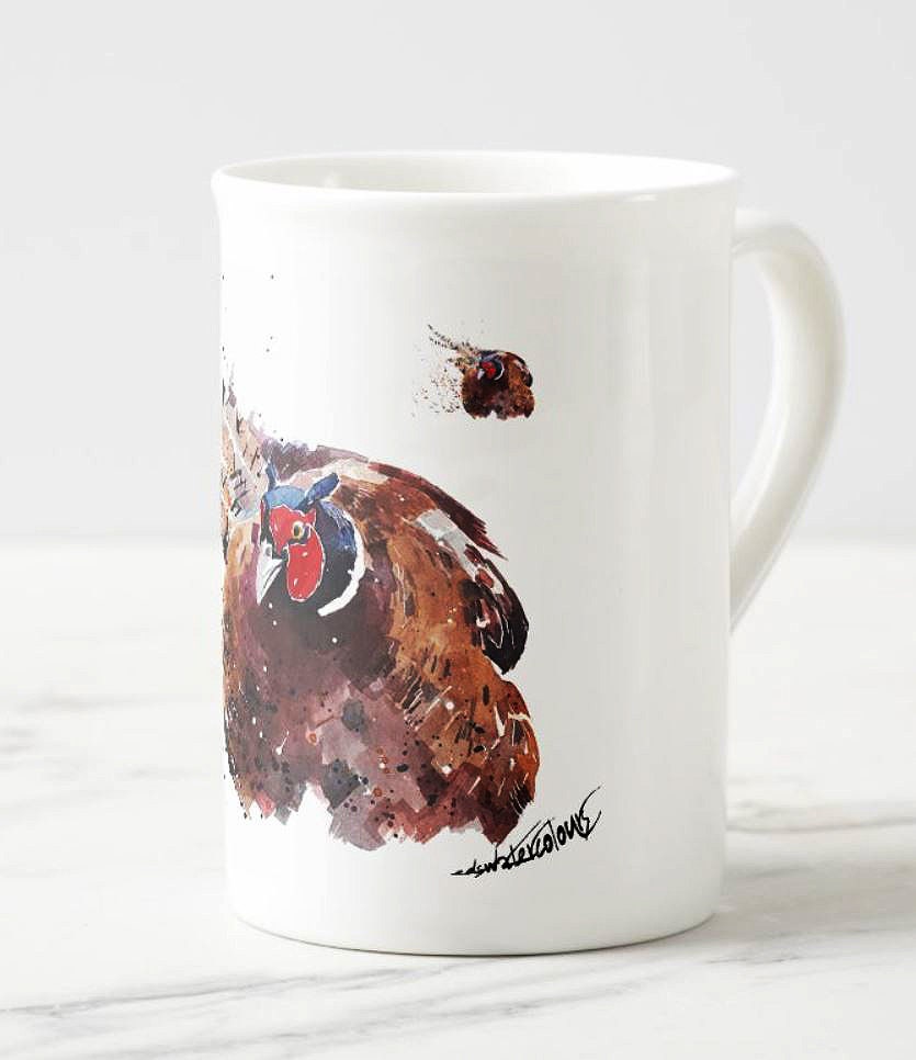 Pheasant Windsor Fine Bone China Mug 10oz | Gift | Edswatercolours