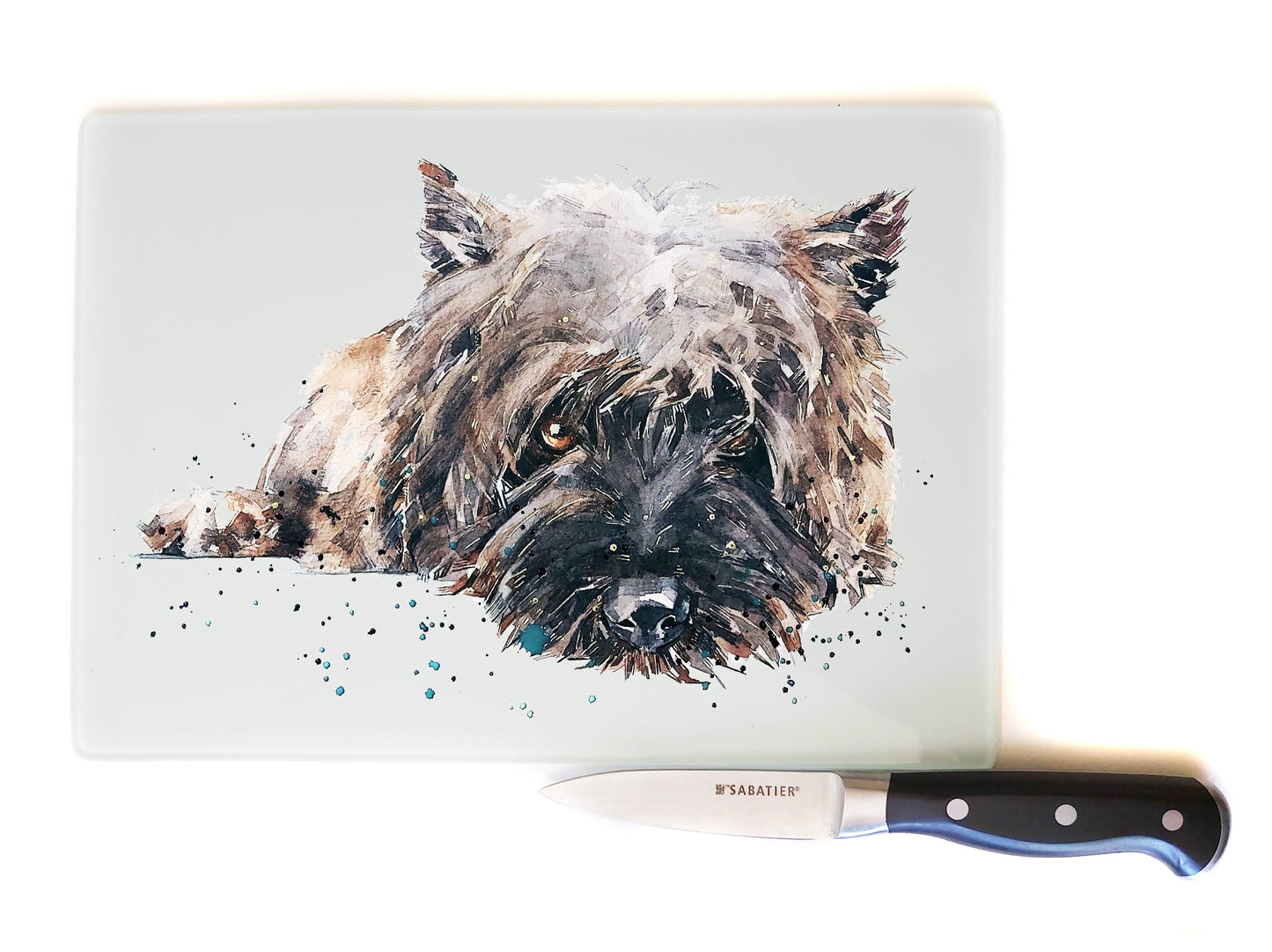 Cairn Terrier Chopping Board | Dog Gift | EdsWatercolours