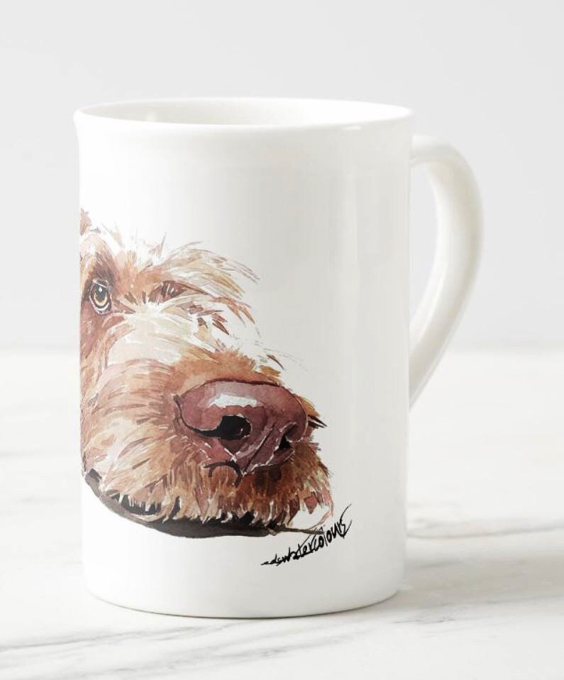 Wirehaired Vizsla Windsor Fine Bone China Mug 10oz | Dog Lover Gift | Edswatercolours