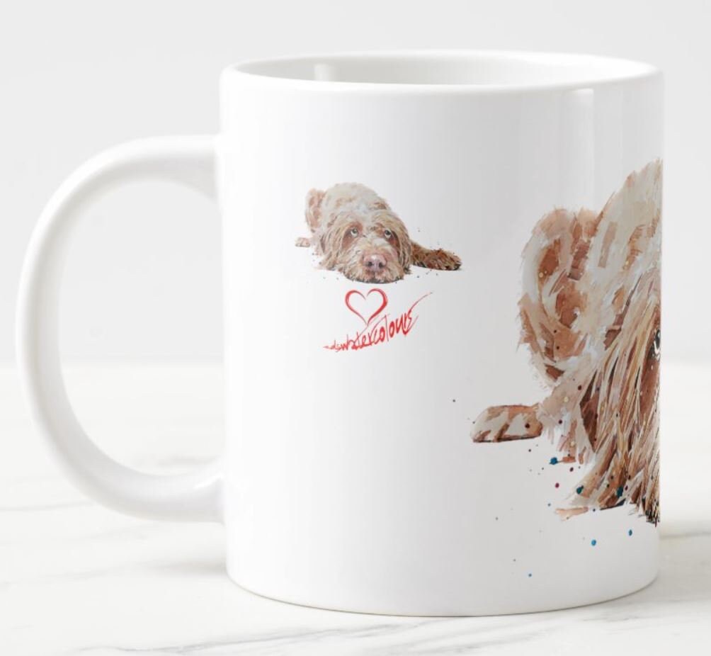 Wirehaired Vizsla Ceramic Mug 15oz | Dog Lover Gift | Edswatercolours