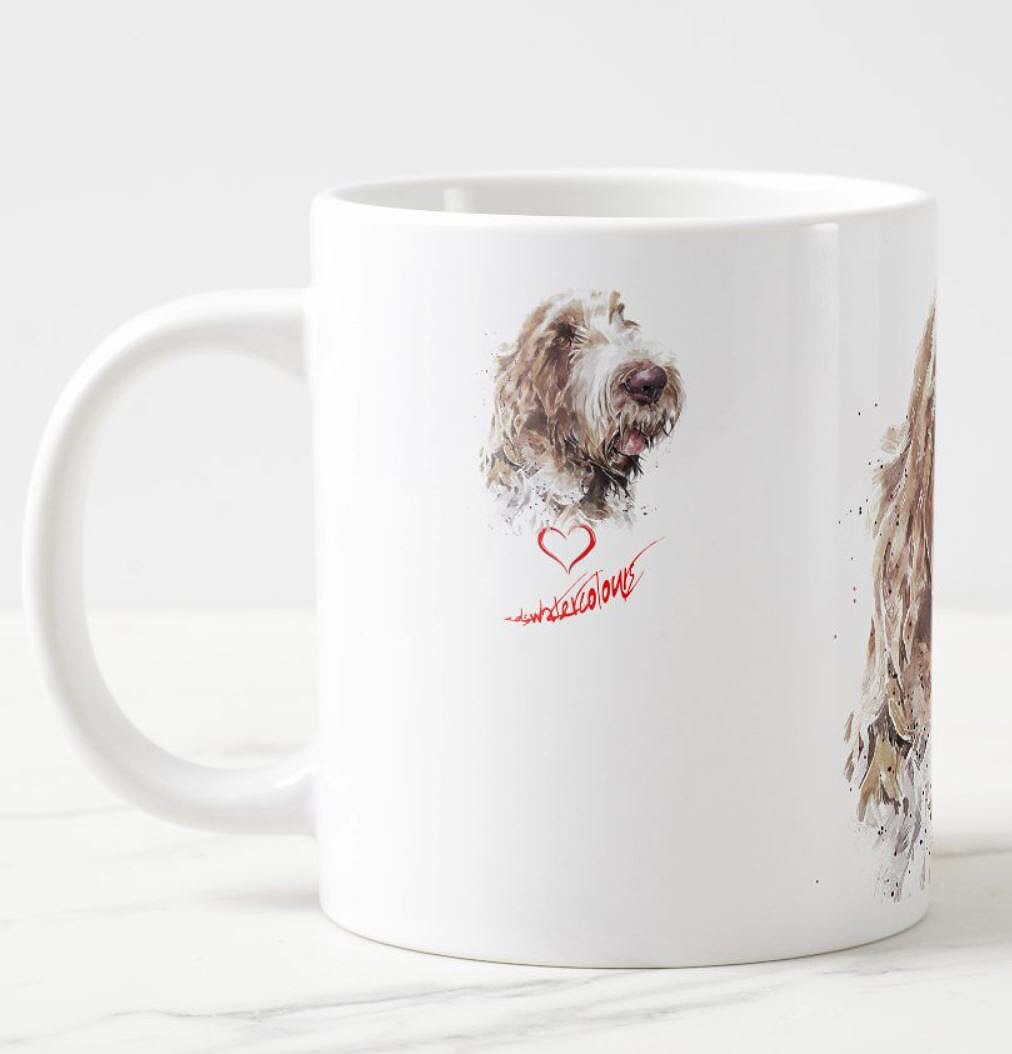 Spinone Italiano Ceramic Mug 15oz | Dog Lover Gift | Edswatercolours