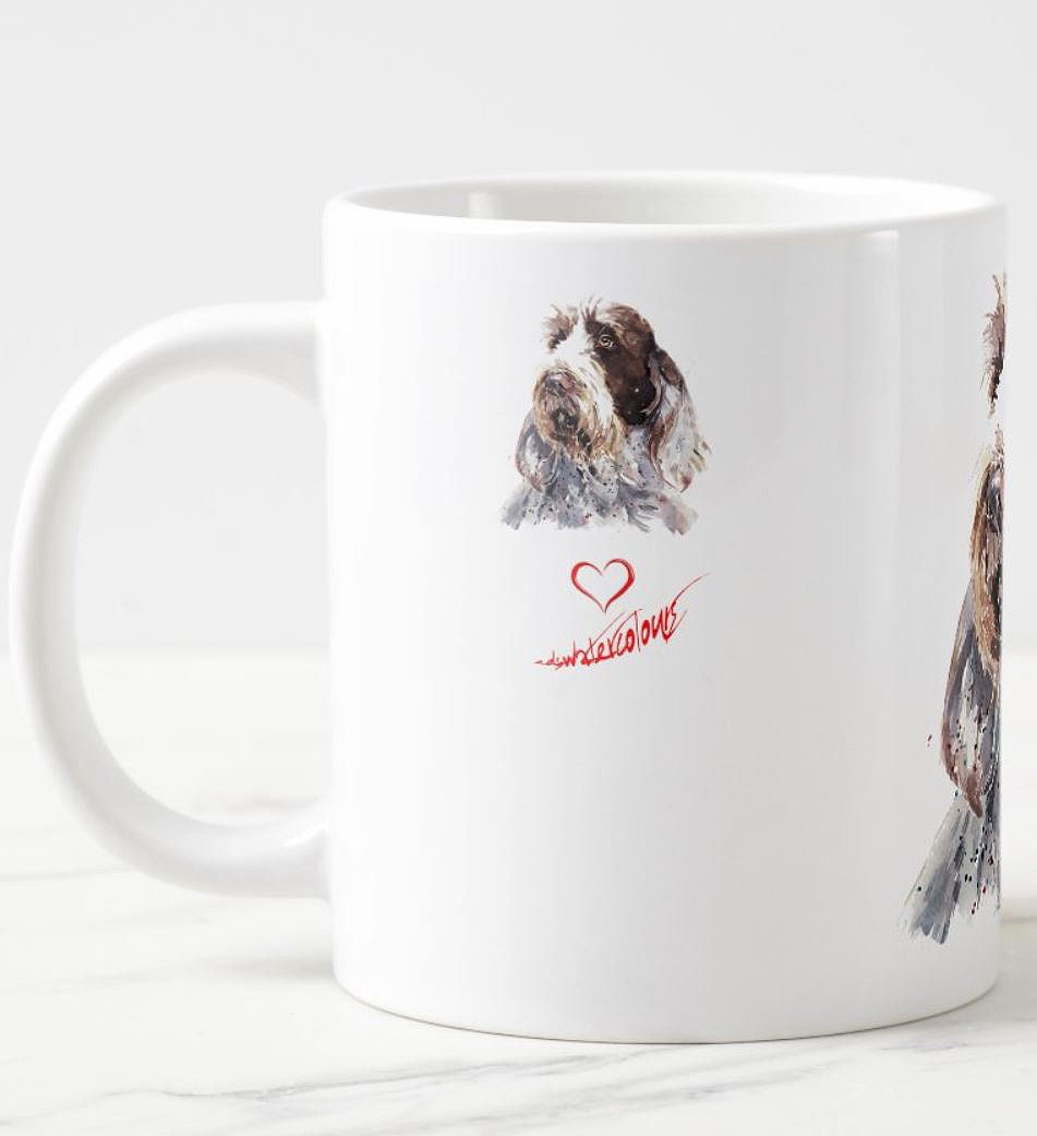 Spinone Italiano Version II Ceramic Mug 15oz | Dog Lover Gift | Edswatercolours
