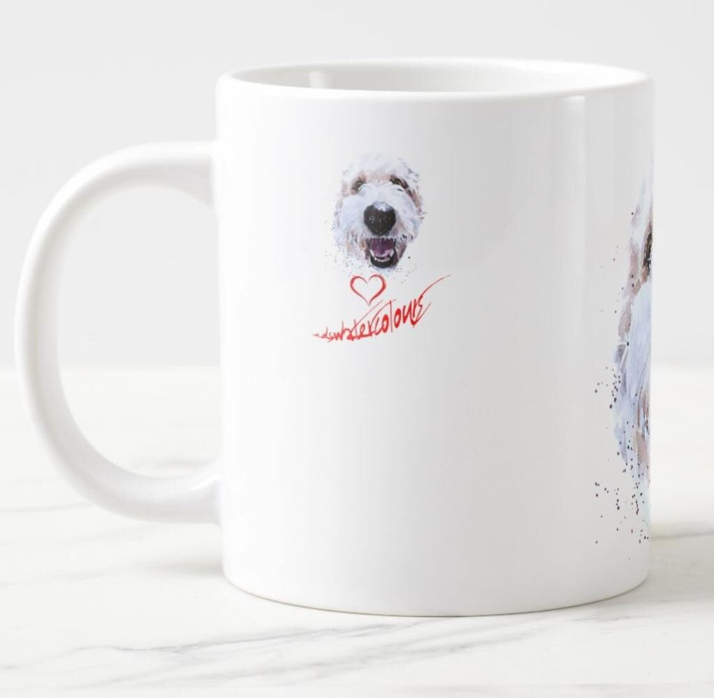 Goldendoodle Ceramic Mug 15oz | Dog Lover Gift | Edswatercolours