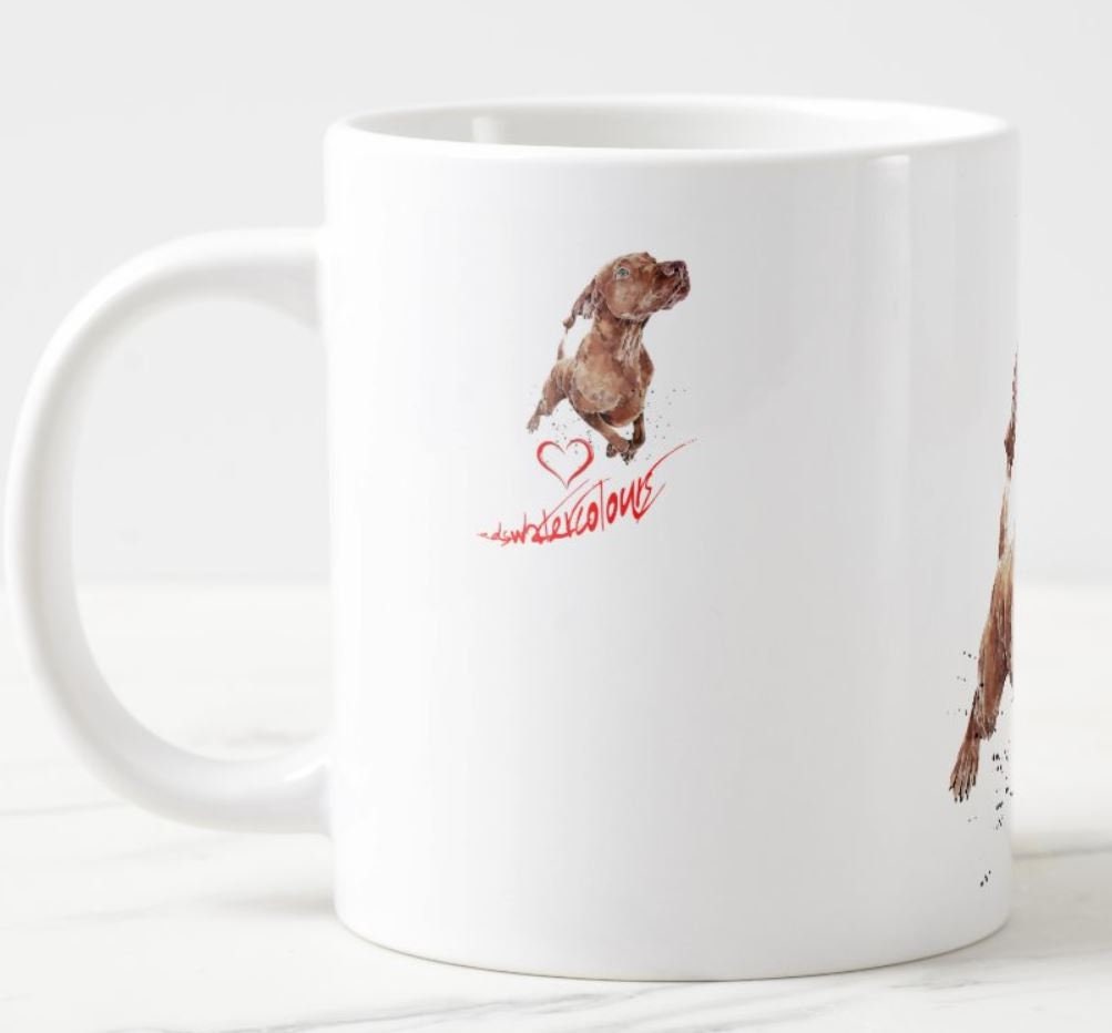 Vizsla Ceramic Mug 15oz | Dog Lover Gift | Edswatercolours