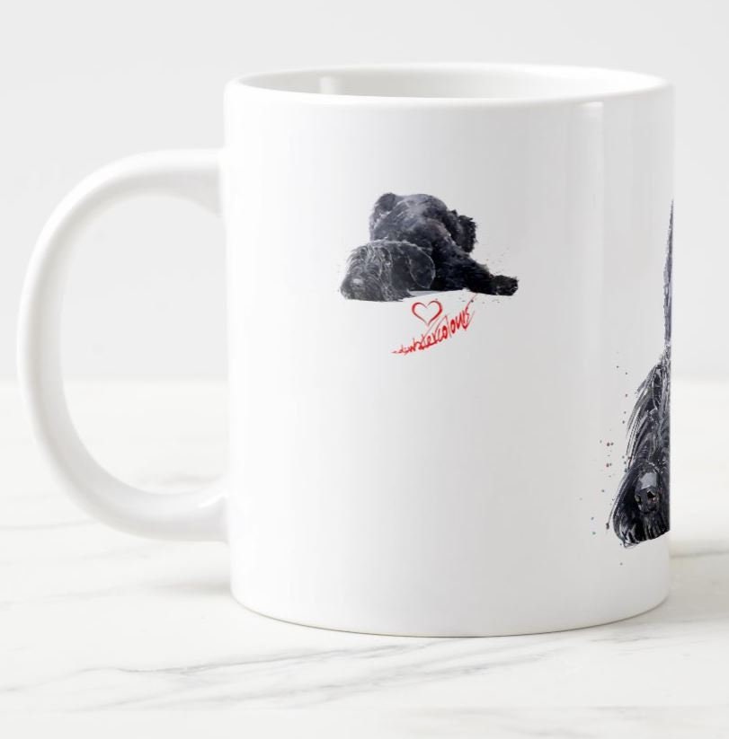 Giant Schnauzer Ceramic Mug 15oz | Dog Lover Gift | Edswatercolours