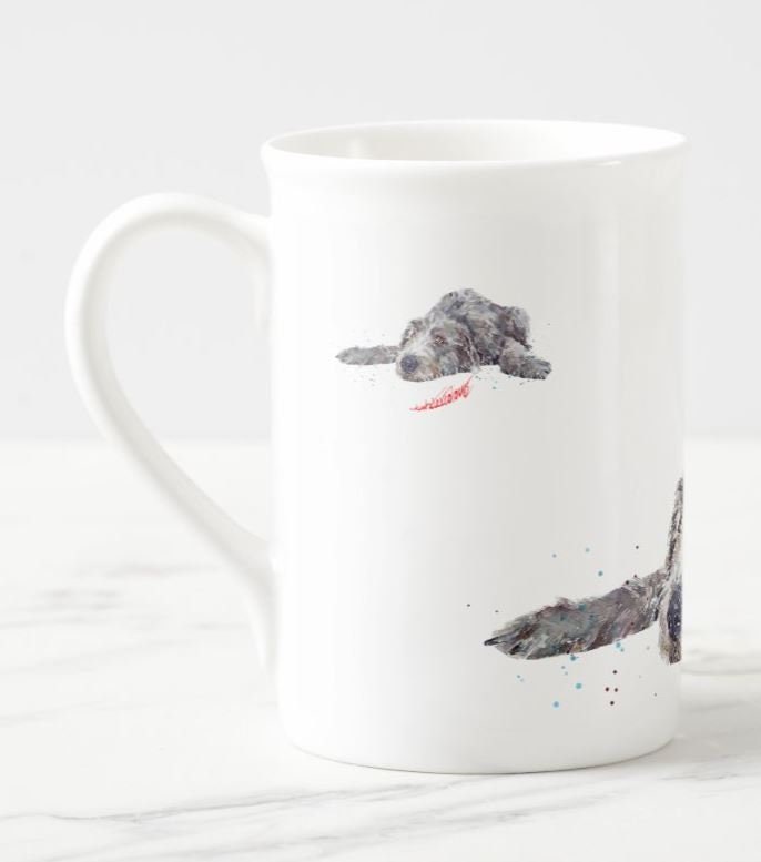 Irish Wolfhound Windsor Fine Bone China Mug 10oz | Dog Lover Gift | Edswatercolours