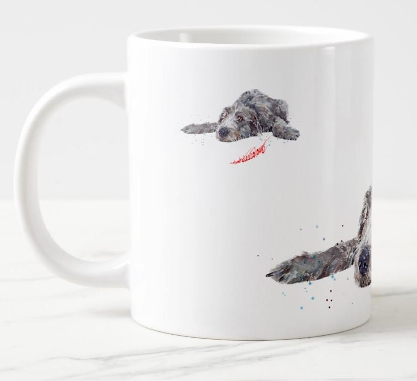 Irish Wolfhound Ceramic Mug 15oz | Dog Lover Gift | Edswatercolours