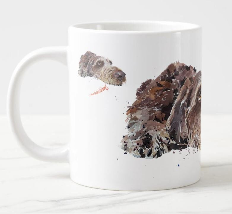 German Wirehaired Pointer Ceramic Mug 15oz | Dog Lover Gift | Edswatercolours