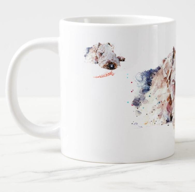 Lakeland Terrier Ceramic Mug 15oz | Dog Lover Gift | Edswatercolours