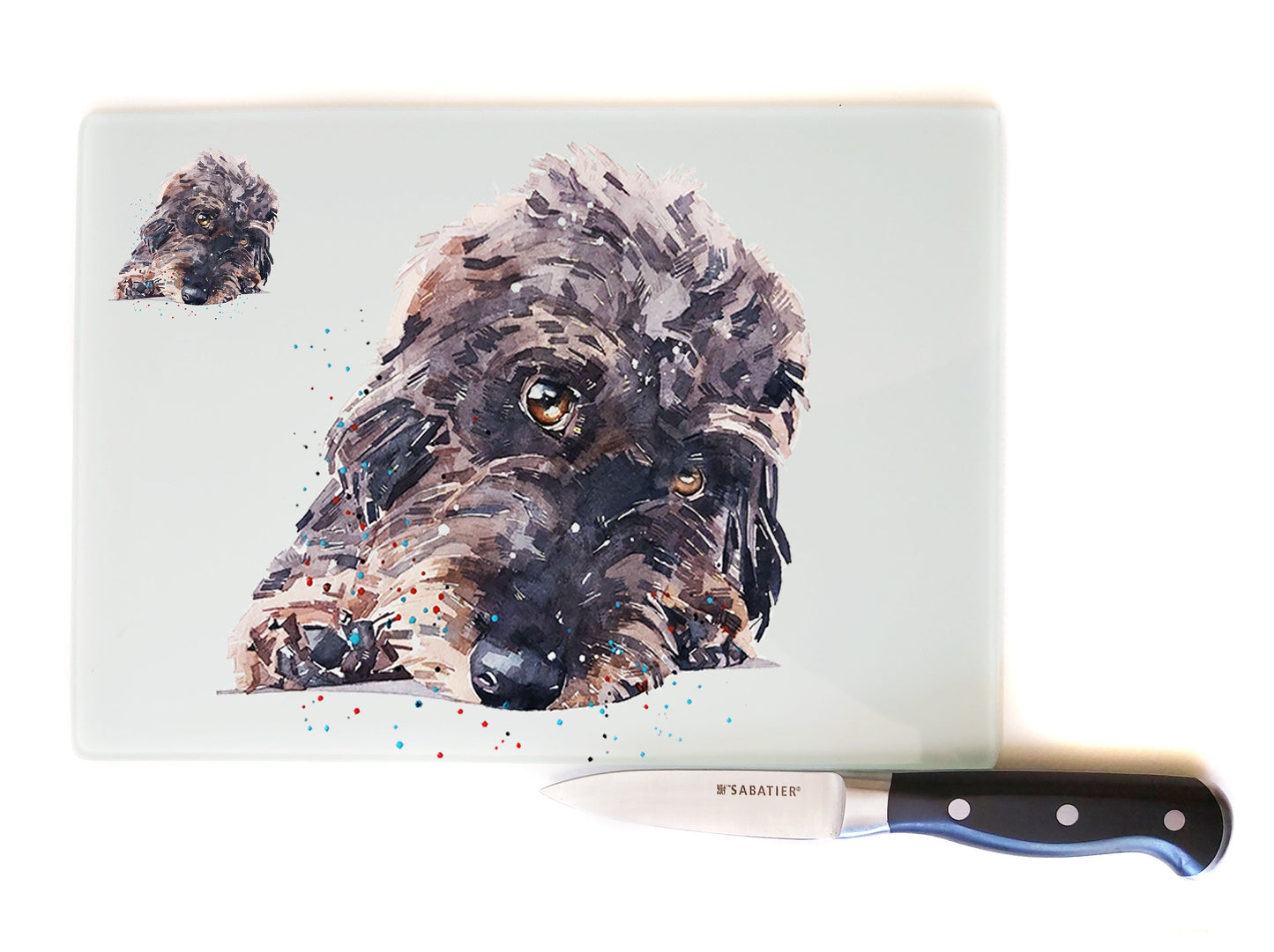 Wirehaired Dachshund Chopping Board II | Dog Gift | EdsWatercolours