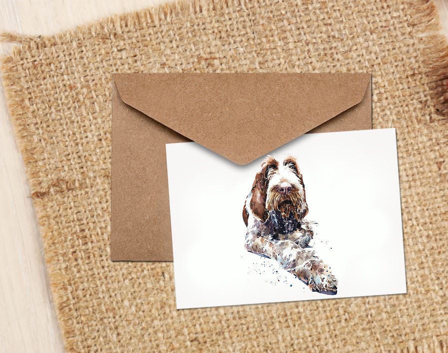 Spinone Italiano Note Card | Dog Lover Gift | Edswatercolours
