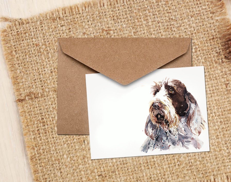 Spinone Italiano Greeting Card | Dog Lover Gift | Edswatercolours