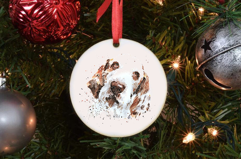 Spinone Italiano IV Christmas Ornament | Dog Lover Gift | Edswatercolours