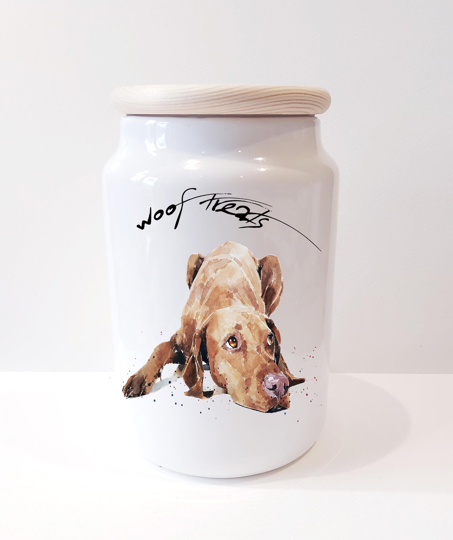 Vizsla Ceramic Treats Jar | Dog Treat Canister | Edswatercolours