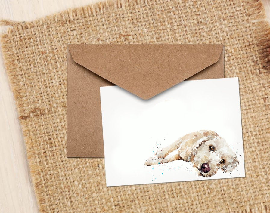 Labradoodle Greeting Card | Dog Lover Gift | Edswatercolours
