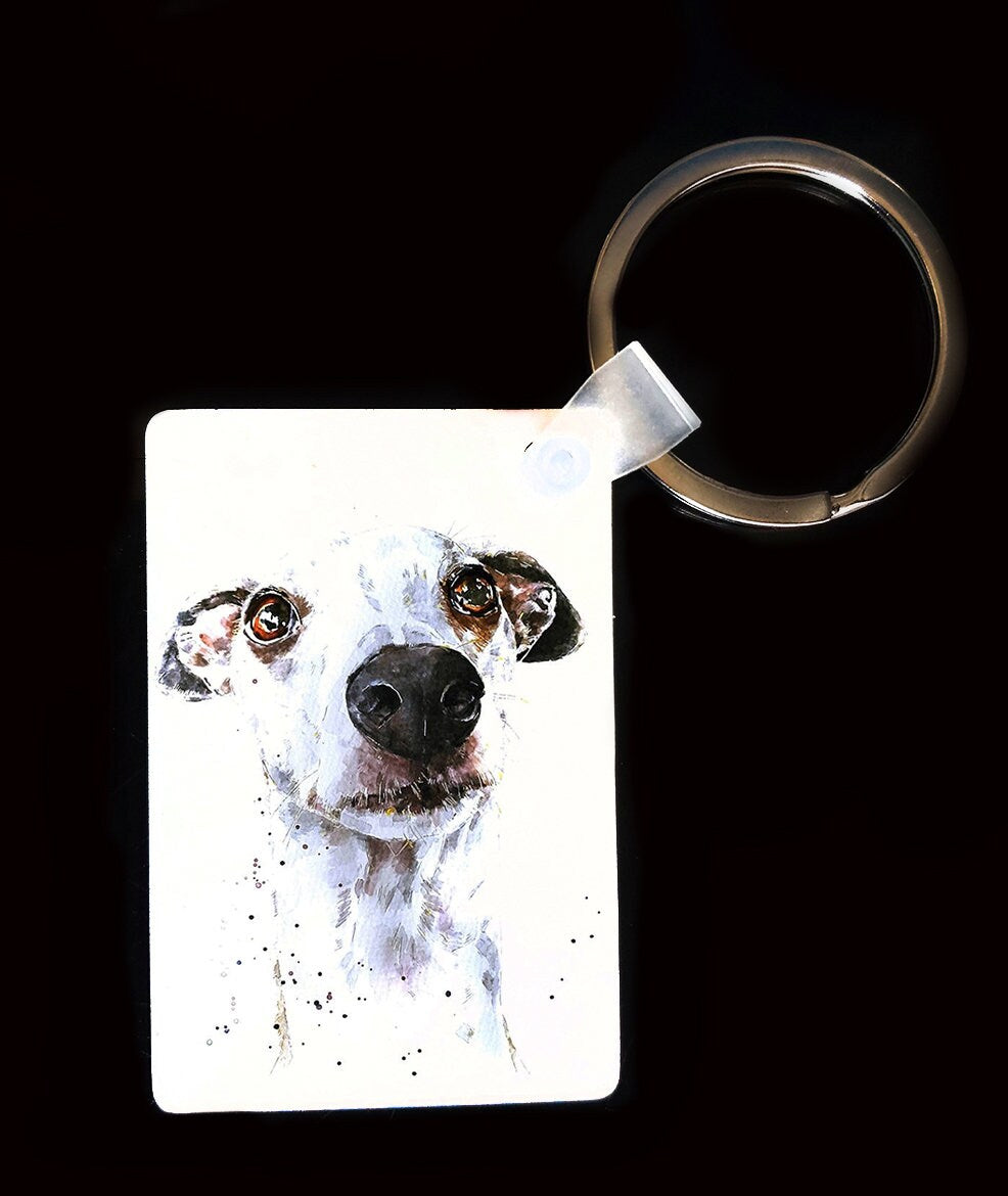 Sighthound Keyring | Whippet Dog Gift | Multiple Designs | EdsWatercolours