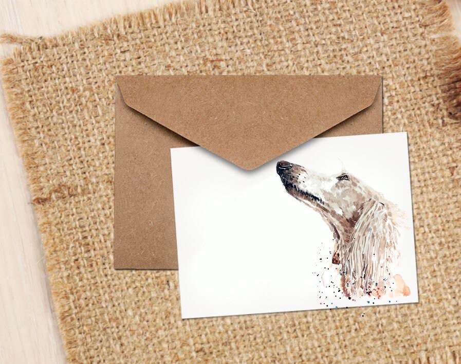 Saluki Greeting Card | Dog Lover Gift | Edswatercolours