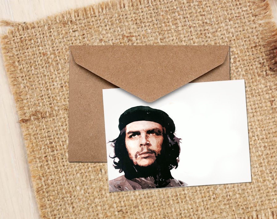 Che Guevara Greeting Card | Art Gift | Edswatercolours