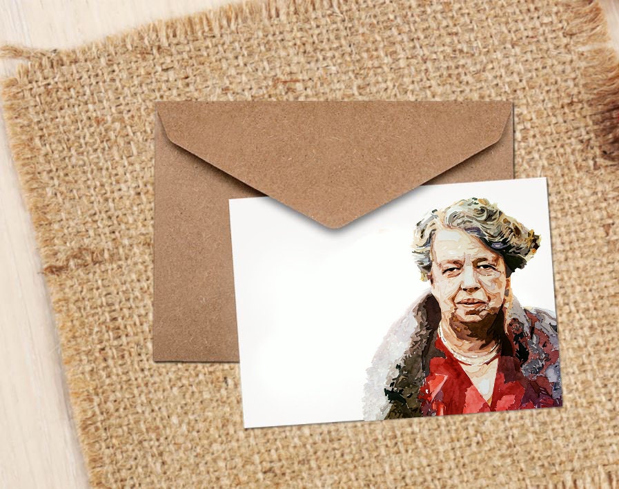 Eleanor Roosevelt Greeting Card | Art Gift | Edswatercolours