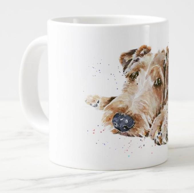 Irish Terrier Version II Ceramic Mug 15oz | Dog Lover Gift | Edswatercolours