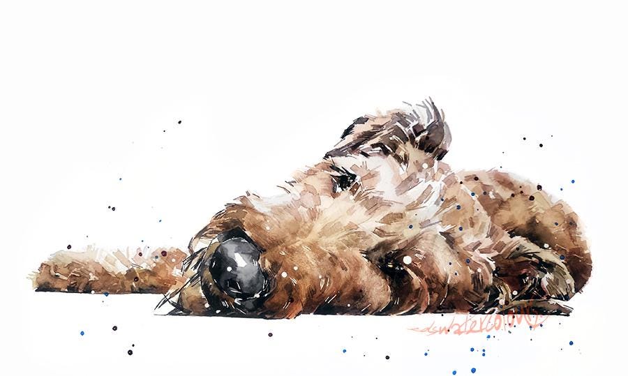 Irish Terrier Christmas Ornament | Dog Lover Gift | Edswatercolours