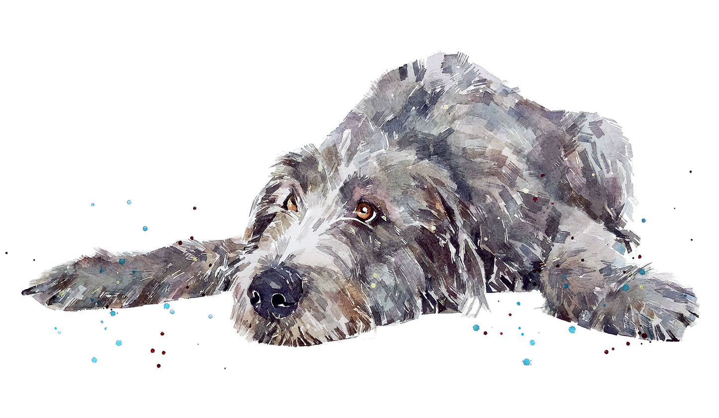 Irish Wolfhound II | Original Watercolour | Dog Lover Gift | Edswatercolours